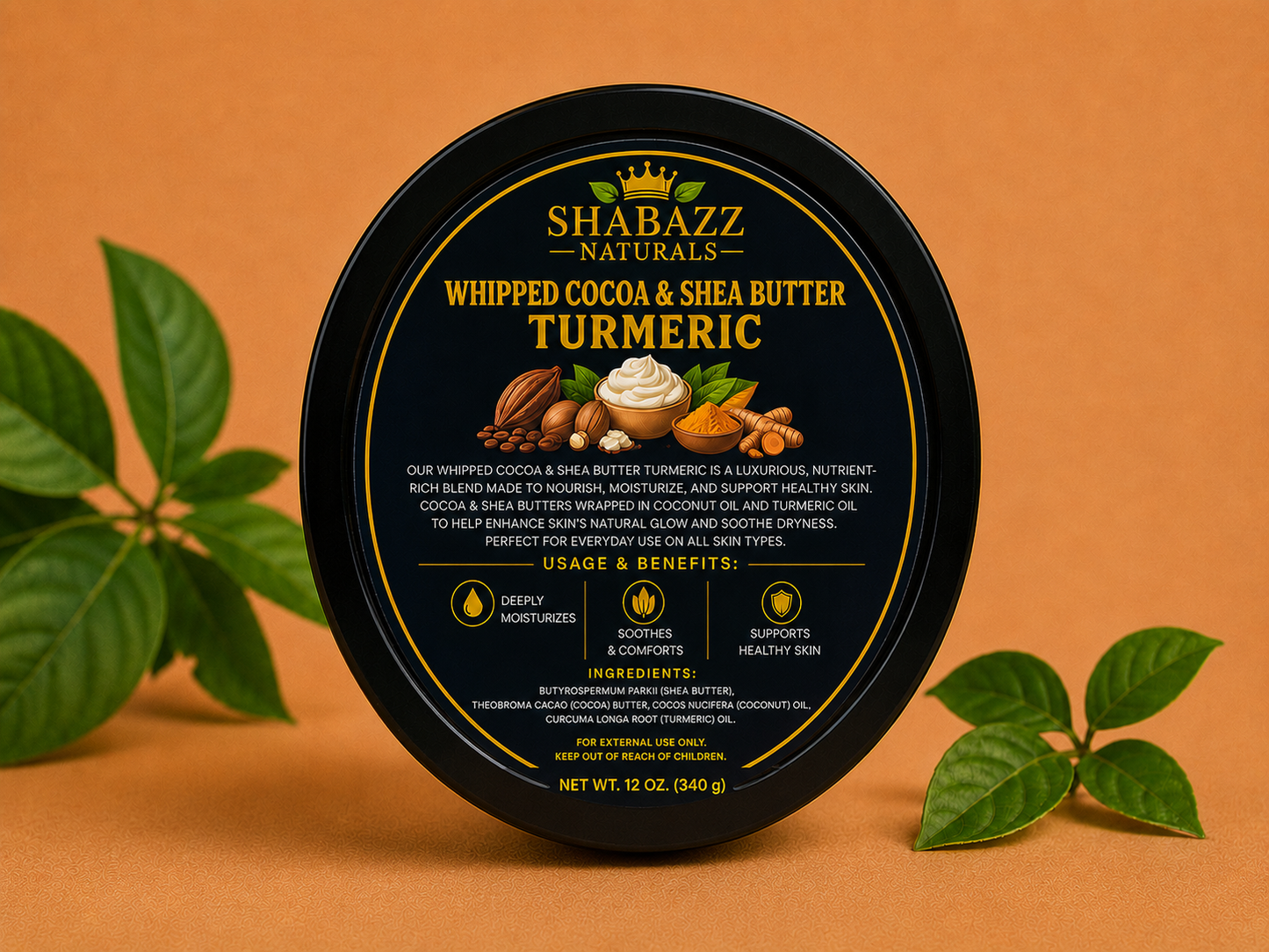 Shabazz Naturals Turmeric Cocoa Shea Butter