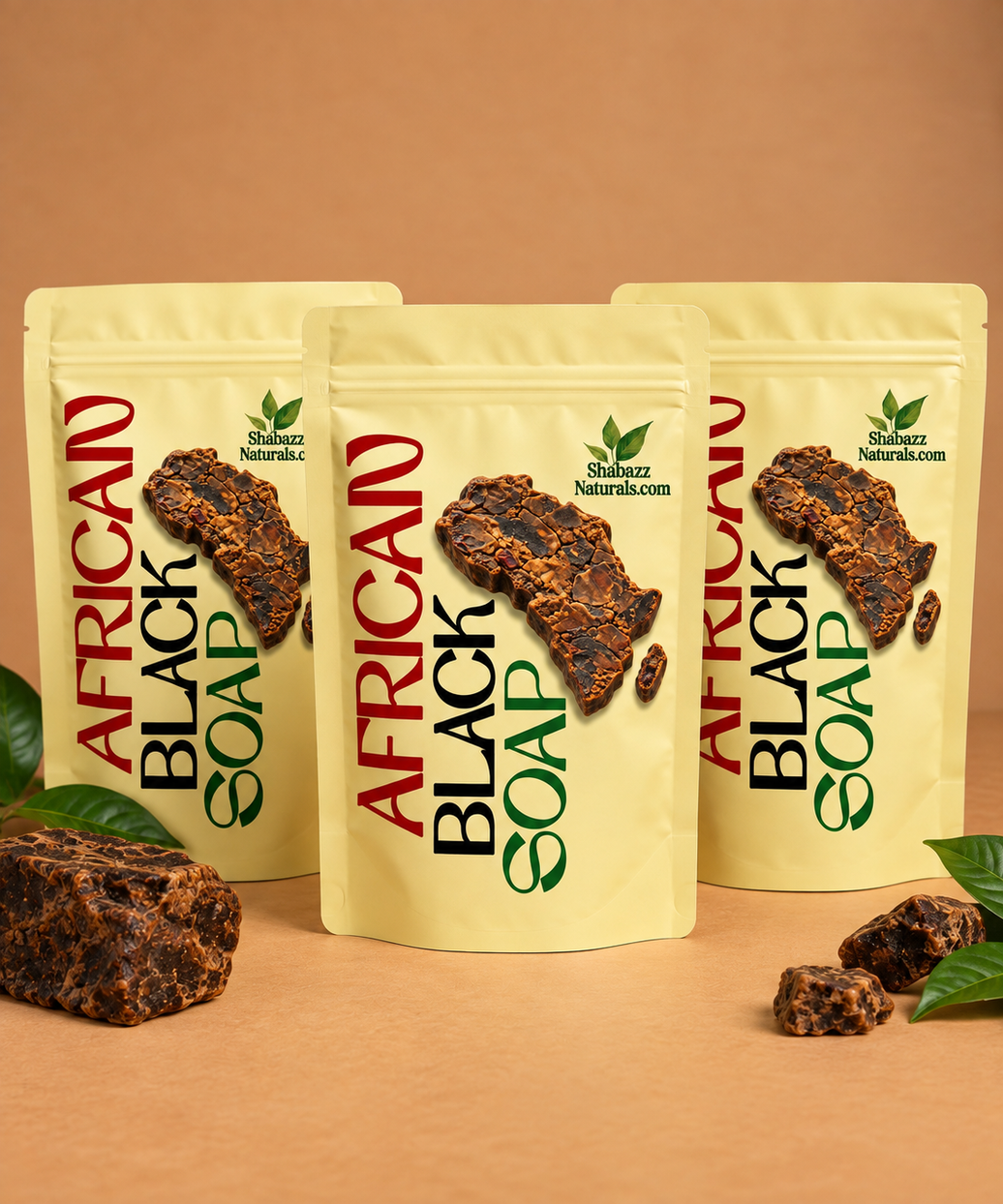 Shabazz Naturals 3pck African Black Soap