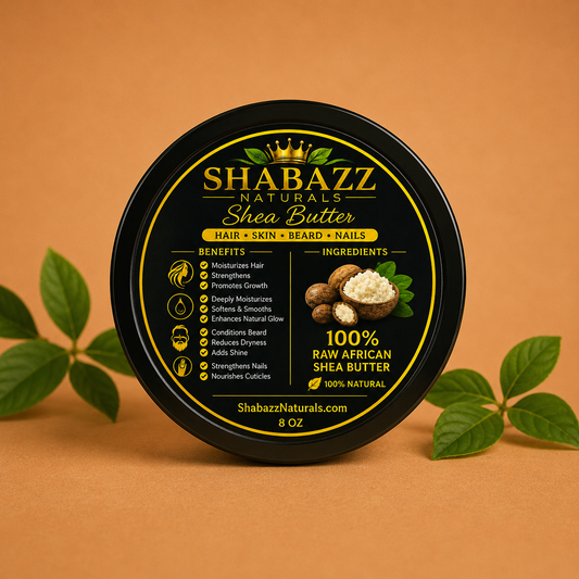 *Bundle deal/ 100% Raw Premium African Shea Butter 8oz + 2 Premium African Black Soaps 5oz